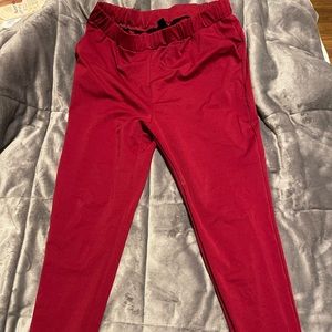 Maternity red dress pants by SHEIN size large